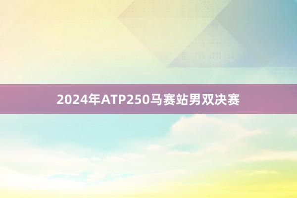 2024年ATP250马赛站男双决赛